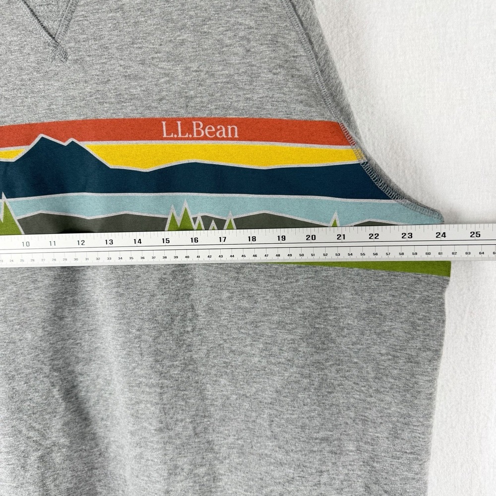 L.L. Bean Mens XL Tall Long Sleeve Pull Over Gray‎ Graphic Crew Neck Sweatshirt - Picture 5 of 9